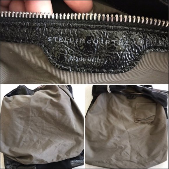 STELLA MCCARTNEY Large Black Felt Tote